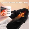 image:imageBoys Girls Kids Orthopedic Winter Snow Boots Wide Comfortable Casual Plantar Fasciitis Arch Support Orthotic Leather Walking Shoes Insulated Warm School Tennis Ankle Boots for Foot and Pain ReliefK1black