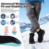 image:imageBoys Girls Kids Orthopedic Winter Snow Boots Wide Comfortable Casual Plantar Fasciitis Arch Support Orthotic Leather Walking Shoes Insulated Warm School Tennis Ankle Boots for Foot and Pain ReliefK1black