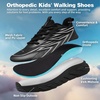 image:imageKids Orthopedic Tennis Shoes for Boys amp Girls Arch Support Plantar Fasciitis Relief Sneakers Orthotic Breathable Athletic Running Shoes for Flat Feet Overpronation amp Heel Pain School Sports WalkingW1black