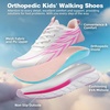 image:imageKids Orthopedic Tennis Shoes for Boys amp Girls Arch Support Plantar Fasciitis Relief Sneakers Orthotic Breathable Athletic Running Shoes for Flat Feet Overpronation amp Heel Pain School Sports WalkingW2pink White
