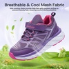 image:imageKids Orthopedic Tennis Shoes for Boys and Girls Comfortable Casual Plantar Fasciitis Arch Support Athletic Running Sneakers Little KidBig Kid School Sports Walking Shoes for Foot and Pain ReliefW4purple