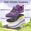 image:imageKids Orthopedic Tennis Shoes for Boys and Girls Comfortable Casual Plantar Fasciitis Arch Support Athletic Running Sneakers Little KidBig Kid School Sports Walking Shoes for Foot and Pain ReliefW4purple