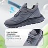 image:imageKids Orthopedic Tennis Shoes for Boys and Girls Comfortable Casual Plantar Fasciitis Arch Support Athletic Running Sneakers Little KidBig Kid School Sports Walking Shoes for Foot and Pain ReliefW1grey