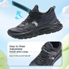image:imageKids Orthopedic Tennis Shoes for Boys and Girls Comfortable Casual Plantar Fasciitis Arch Support Athletic Running Sneakers Orthotic Breathable School Sports Walking Shoes for Foot and Pain ReliefW1black