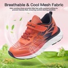 image:imageKids Orthopedic Tennis Shoes for Boys and Girls Comfortable Casual Plantar Fasciitis Arch Support Athletic Running Sneakers Orthotic Breathable School Sports Walking Shoes for Foot and Pain ReliefW3orange