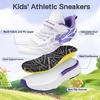 image:imageKids Orthopedic Tennis Shoes for Boys and Girls Comfortable Casual Plantar Fasciitis Arch Support Athletic Running Sneakers Orthotic Breathable School Sports Walking Shoes for Foot and Pain ReliefW5purple White