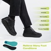 image:imageMens Orthopedic Diabetic Leather Winter Ankle Boots Wide Toe Box Comfortable Orthotic Arch Support Dress Shoes Casual Swollen Warm Plantar Fasciitis Walking Shoes for Foot and Heel PainK1black