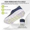 image:imageMens Orthopedic Diabetic Wide Toe Box Walking Shoes Comfortable Arch Support Plantar Fasciitis Orthotics Sport Shoes Swollen Feet Casual Running Tennis Sneakers for Foot and Heel Pain ReliefK2dark Blue
