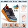 image:imageMens Orthopedic Diabetic Wide Toe Box Walking Shoes Comfortable Arch Support Plantar Fasciitis Orthotics Sport Shoes Swollen Feet Casual Running Tennis Sneakers for Foot and Heel Pain ReliefK3grey Orange