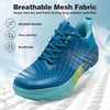 image:imageMens Orthopedic Diabetic Wide Toe Box Walking Shoes Comfortable Arch Support Plantar Fasciitis Orthotics Tennis Sneakers Casual Breathable Work Running Sport Shoes for Foot and Heel Pain ReliefK2blue