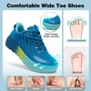 image:imageMens Orthopedic Diabetic Wide Toe Box Walking Shoes Comfortable Arch Support Plantar Fasciitis Orthotics Tennis Sneakers Casual Breathable Work Running Sport Shoes for Foot and Heel Pain ReliefK2blue