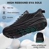 image:imageMens Orthopedic Diabetic Wide Toe Box Walking Shoes Comfortable Arch Support Plantar Fasciitis Orthotics Tennis Sneakers Casual Breathable Work Running Sport Shoes for Foot and Heel Pain ReliefK1black