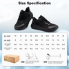 image:imageMens Orthopedic Diabetic Wide Toe Box Walking Shoes Comfortable Arch Support Plantar Fasciitis Orthotics Tennis Sneakers Casual Breathable Work Running Sport Shoes for Foot and Heel Pain ReliefK1black