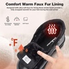 image:imageMens Orthopedic Diabetic Winter Boots Comfortable Wide Toe Box Warm Arch Support Plantar Fasciitis Leather Dress Oxfords Shoes Casual Walking Snow Ankle Mid Boots for Foot and Heel Pain ReliefK1black