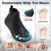 image:imageMens Orthopedic Diabetic Winter Boots Wide Toe Box Comfortable Arch Support Plantar Fasciitis Leather Dress Oxfords Shoes Casual Warm Walking Snow Ankle Mid Boots for Foot and Heel Pain ReliefK1black
