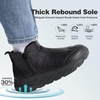 image:imageMens Orthopedic Diabetic Winter Boots Wide Toe Box Comfortable Arch Support Plantar Fasciitis Leather Dress Oxfords Shoes Casual Warm Walking Snow Ankle Mid Boots for Foot and Heel Pain ReliefK1black