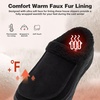 image:imageMens Orthopedic Diabetic Winter Slippers Wide Tox Box Comfortable Arch Support Plantar Fasciitis Walking House Clogs Shoes Orthotic Casual Warm Slip On Loafers for Foot and Heel Pain ReliefK1black