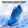 image:imageMens Orthopedic Road Running Shoes Comfortable Arch Supports Plantar Fasciitis Orthotic Fashion Sneakers Casual Flat Feet Athletic Tennis Work Walking Shoes for Foot Heel and Pain ReliefW2blue1