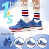 image:imageMens Orthopedic Road Running Shoes Comfortable Arch Supports Plantar Fasciitis Orthotic Sports Fashion Sneakers Casual Outdoor Hiking Tennis Athletic Walking Shoes for Foot Heel and Pain ReliefW2blueRed