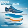 image:imageMens Orthopedic Road Running Shoes Comfortable Arch Supports Plantar Fasciitis Orthotic Sports Fashion Sneakers Casual Outdoor Hiking Tennis Athletic Walking Shoes for Foot Heel and Pain ReliefW2blueOrange