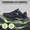 image:imageMens Orthopedic Road Running Shoes Comfortable Arch Supports Plantar Fasciitis Orthotic Sports Fashion Sneakers Casual Outdoor Hiking Tennis Athletic Walking Shoes for Foot Heel and Pain ReliefW1black1