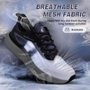 image:imageMens Orthopedic Road Running Shoes Comfortable Casual Arch Supports Plantar Fasciitis Orthotic Breathable Sneakers Casual Flat Feet Athletic Sport Tennis Work Walking Shoes for Foot and Heel PainW1black