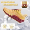 image:imageMens Orthopedic Road Running Shoes Comfortable Casual Arch Supports Plantar Fasciitis Orthotic Breathable Sneakers Casual Flat Feet Athletic Sport Tennis Work Walking Shoes for Foot and Heel PainW2orange Yellow