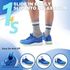 image:imageMens Orthopedic Road Running Shoes Comfortable Casual Arch Supports Plantar Fasciitis Orthotic Breathable Sneakers Casual Flat Feet Athletic Sport Tennis Work Walking Shoes for Foot and Heel PainW2blue