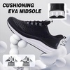 image:imageMens Orthopedic Road Running Shoes Comfortable Casual Arch Supports Plantar Fasciitis Orthotic Fashion Sneakers Flat Feet Casual Tennis Outdoor Walking Exercise Shoes for Foot Heel and Pain ReliefW1black