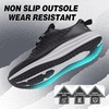 image:imageMens Orthopedic Road Running Shoes Comfortable Casual Arch Supports Plantar Fasciitis Orthotic Fashion Sneakers Flat Feet Casual Tennis Outdoor Walking Exercise Shoes for Foot Heel and Pain ReliefW1black