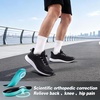 image:imageMens Orthopedic Road Running Shoes Comfortable Casual Arch Supports Plantar Fasciitis Orthotic Fashion Sneakers Flat Feet Casual Tennis Outdoor Walking Exercise Shoes for Foot Heel and Pain ReliefW1black