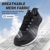 image:imageMens Orthopedic Road Running Shoes Comfortable Casual Arch Supports Plantar Fasciitis Orthotic Fashion Sneakers Flat Feet Casual Tennis Outdoor Walking Exercise Shoes for Foot Heel and Pain ReliefW1black