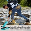 image:imageMens Orthopedic Waterproof Hiking Boots Comfortable Plantar Fasciitis Work Walking Running Trekking Shoes Flat Feet Orthotic Mid Ankle Support Trail Sneakers for Foot and Heel Pain ReliefW1black