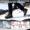image:imageMens Orthopedic Wide Snow Boots Comfortable Winter Diabetic Plantar Fasciitis Arch Support Warm Insulated Mid Ankle Boots Orthotic Casual Waterproof Walking Hiking Shoes for Foot Heel Pain ReliefK1green