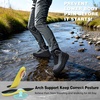 image:imageMens Orthopedic Wide Waterproof Hiking Boots Comfortable Plantar Fasciitis Diabetic Arch Support Trekking Walking Shoes Orthotic Non Slip Outdoor Adventures Mid Ankle Boots for Foot and Heel PainK1black