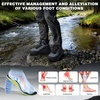 image:imageMens Orthopedic Wide Waterproof Hiking Boots Comfortable Plantar Fasciitis Diabetic Arch Support Trekking Walking Shoes Orthotic Non Slip Outdoor Adventures Mid Ankle Boots for Foot and Heel PainK1black