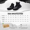 image:imageMens Orthopedic Wide Waterproof Hiking Boots Comfortable Plantar Fasciitis Diabetic Arch Support Trekking Walking Shoes Orthotic Non Slip Outdoor Adventures Mid Ankle Boots for Foot and Heel PainK1black