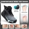 image:imageMens Orthopedic Wide Waterproof Hiking Boots Comfortable Plantar Fasciitis Diabetic Arch Support Trekking Walking Shoes Orthotic Non Slip Outdoor Adventures Mid Ankle Boots for Foot and Heel PainK1black