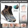 image:imageMens Orthopedic Wide Waterproof Hiking Boots Comfortable Plantar Fasciitis Work Walking Running Trekking Shoes Orthotic Non Slip Adventures Ankle Support Trail Mid Boots for Foot Pain ReliefK2khaki