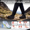 image:imageMens Orthopedic Wide Waterproof Hiking Boots Comfortable Plantar Fasciitis Work Walking Running Trekking Shoes Orthotic Non Slip Adventures Ankle Support Trail Mid Boots for Foot Pain ReliefK1black