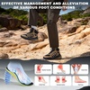 image:imageMens Orthopedic Wide Waterproof Hiking Boots Comfortable Plantar Fasciitis Work Walking Running Trekking Shoes Orthotic Non Slip Adventures Ankle Support Trail Mid Boots for Foot Pain ReliefK2khaki