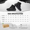 image:imageMens Orthopedic Wide Waterproof Hiking Boots Comfortable Plantar Fasciitis Work Walking Running Trekking Shoes Orthotic Non Slip Adventures Ankle Support Trail Mid Boots for Foot Pain ReliefK1black