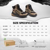 image:imageMens Orthopedic Wide Waterproof Hiking Boots Comfortable Plantar Fasciitis Work Walking Running Trekking Shoes Orthotic Non Slip Adventures Ankle Support Trail Mid Boots for Foot Pain ReliefK2khaki