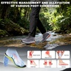 image:imageMens Orthopedic Wide Waterproof Hiking Boots Comfortable Plantar Fasciitis Work Walking Running Trekking Shoes Orthotic Non Slip Flat Feet Mid Ankle Support Trail Sneakers for Foot Pain ReliefK1grey
