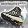 image:imageMens Orthopedic Wide Waterproof Hiking Boots Comfortable Plantar Fasciitis Work Walking Running Trekking Shoes Orthotic Non Slip Flat Feet Mid Ankle Support Trail Sneakers for Foot Pain ReliefK2green