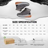image:imageMens Orthopedic Wide Waterproof Hiking Boots Comfortable Plantar Fasciitis Work Walking Running Trekking Shoes Orthotic Non Slip Flat Feet Mid Ankle Support Trail Sneakers for Foot Pain ReliefK1grey