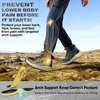 image:imageMens Orthopedic Wide Waterproof Hiking Boots Comfortable Plantar Fasciitis Work Walking Running Trekking Shoes Orthotic Non Slip Flat Feet Mid Ankle Support Trail Sneakers for Foot Pain ReliefK2green
