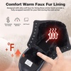 image:imageMens Orthopedic Winter Leather Boots Diabetic Wide Toe Box Comfortable Arch Support Plantar Fasciitis Mid Ankle Boots Orthotic Casual Warm Dress Oxfords Walking Shoes for Foot and Heel Pain ReliefK1black