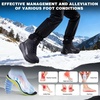 image:imageMens Orthopedic Winter Snow Boots Comfortable Wide Waterproof Plantar Fasciitis Arch Support Diabetic Walking Hiking Shoes Leather Warm Insulated Mid Ankle Boots for Foot Heel Pain ReliefK1black