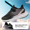 image:imageOrthoComfoot Kids Orthopedic Tennis Shoes for Boys Girls Arch Support Sneakers for Flat Feet Heel Pain amp Overpronation Orthotic Breathable Athletic Running Walking Shoes for School SportsW3black Pink